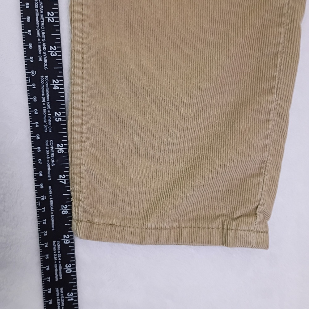 Levis 511 Skinny Corduroy Pants Mens 30x30 Tan Beige Fine Wale Cords 045110468 - Picture 15 of 16